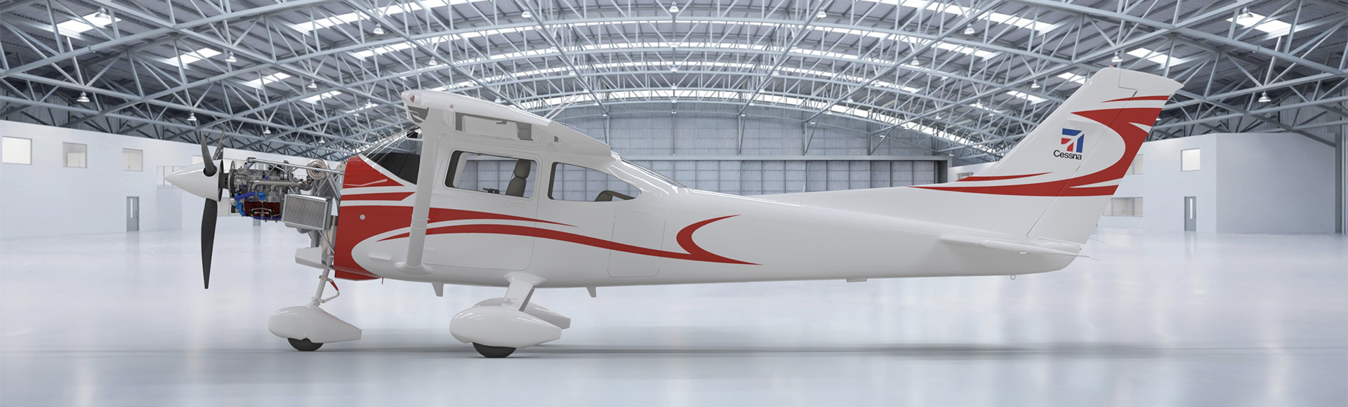 DeltaHawk Cessna182T Rendering
