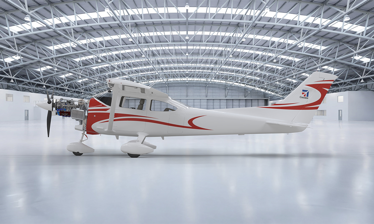 DeltaHawk Cessna182T Rendering